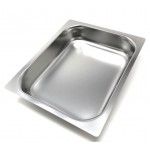 TEGLIA IN ACCIAIO INOX AISI 304 GN 1/2 H 10