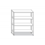 SHELVIG WITH 4 SMOOTH SHELVES W80XD40XH180