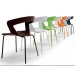 CHAIR MOD. IBIS INDOOR CHROMIUM-PLATED FRAME