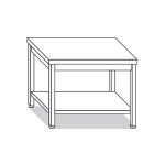 TABLE ON LEGS WITH SHELF W160XD80XH85