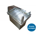 FISH STATIC COUNTER WITH CURVED GLASS