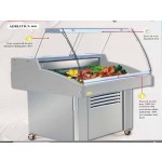 COUNTER SALES FISHMONGER MOD. ADRIATICA 900 WITH STATIC REFRIGERATION