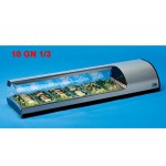 SUSHI REFRIGERATED SHOWCASE 10 GN 1/3 WITH LIGHT PROTECTED